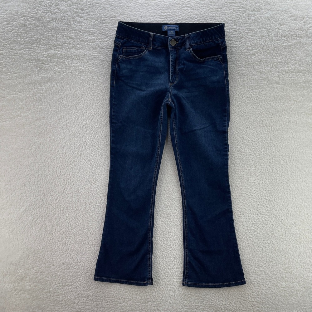 Democracy Jeans Womens 12P Blue Ab solution Bootcut Dark Wash Stretch Denim Boho